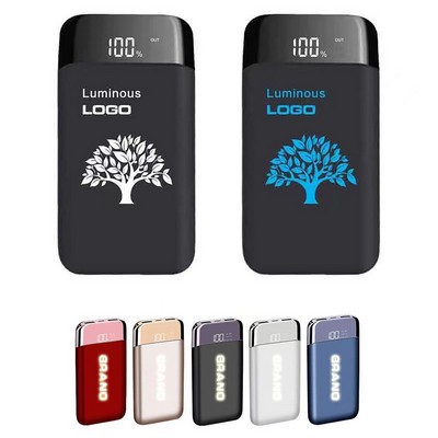 10000mAh Power Bank With Light Up Logo